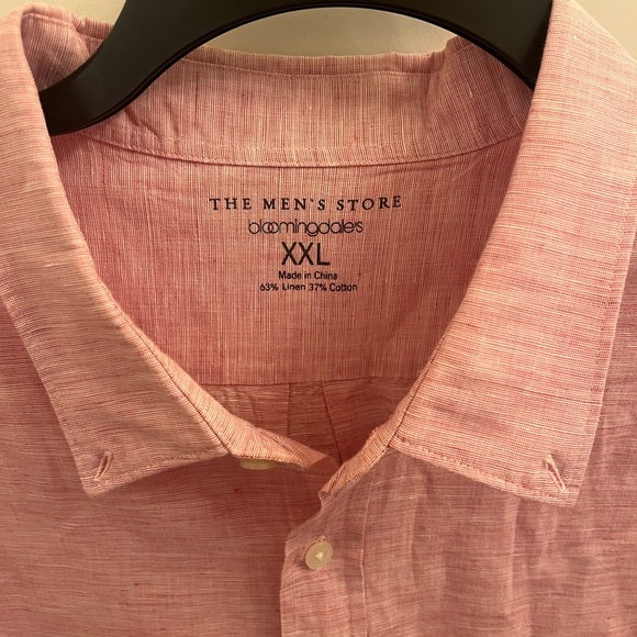 The Men’s Store Bloomingdale’s Pink Botton Down Shirt - Picture 4 of 7